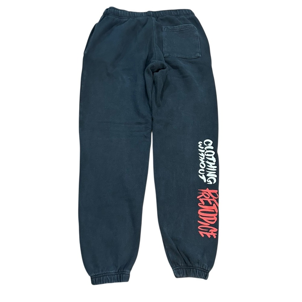 Cross Colours Black Y2K Sweatpants Joggers Clothing Without Prejudice Size Large - Picture 2 of 12